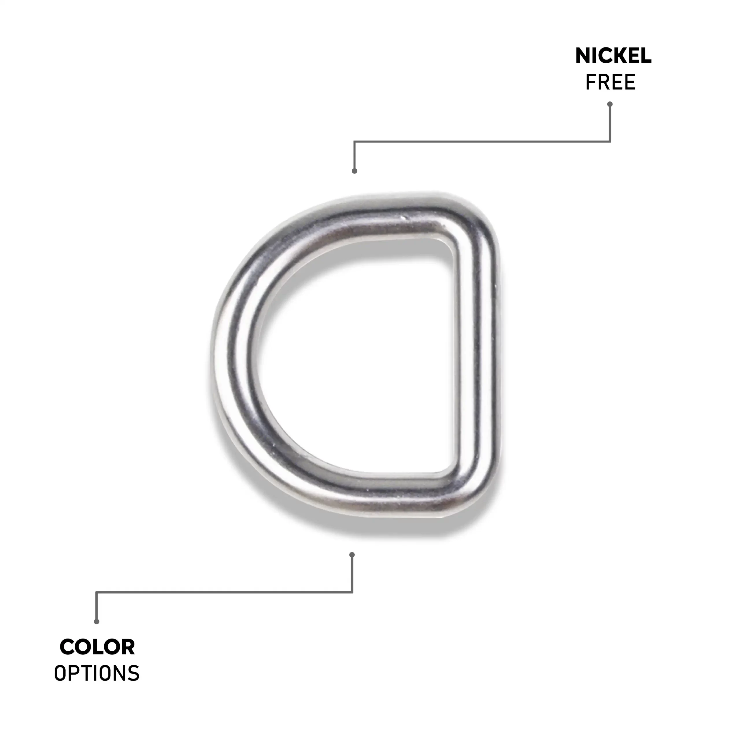 D Buckle Silver