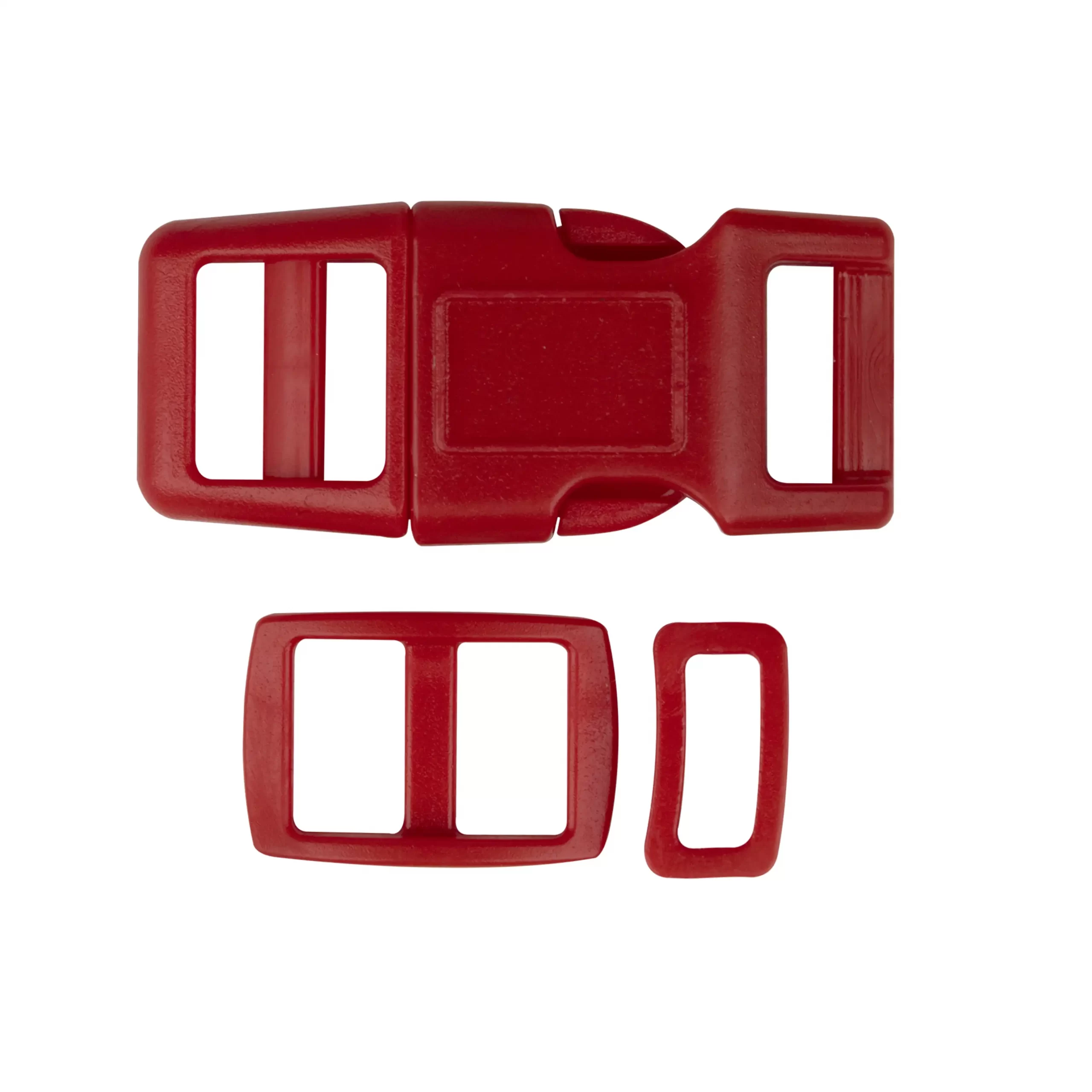 Red Plastic Buckles
