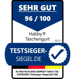 Habby Bag Straps - Awarded "Very Good" by Testsieger-Siegel.de